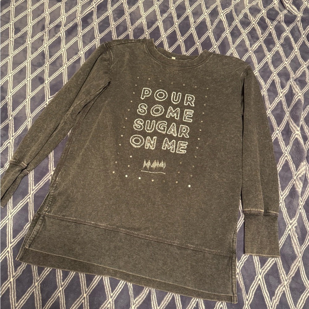 Maurices Charcoal Graphic Crewneck Sweater
